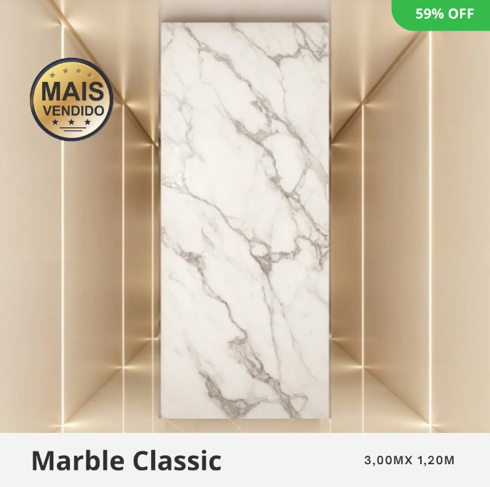 Revestimento Marmorizado 1.22 de Largura Por 2.44 De Altura.