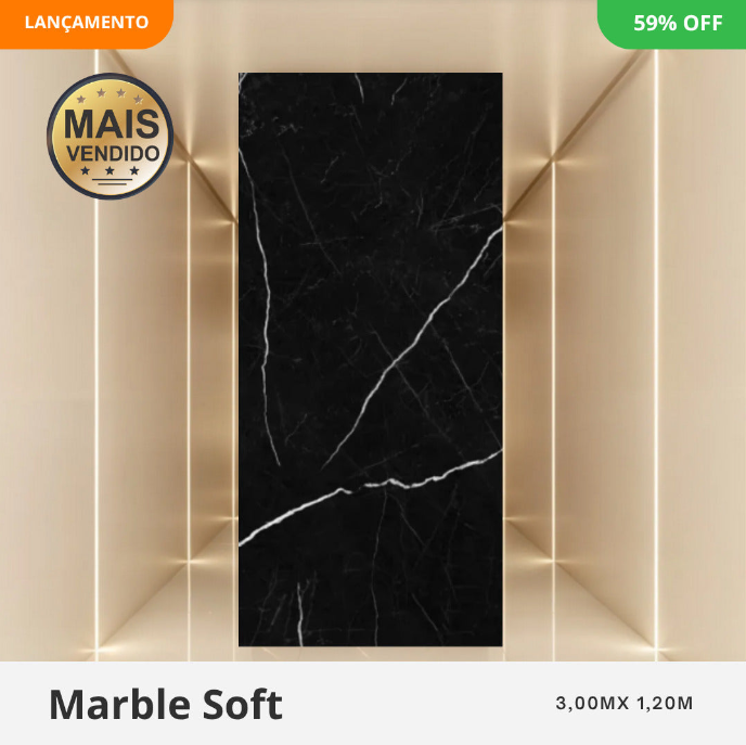 Revestimento Marmorizado 1.22 de Largura Por 2.44 De Altura.