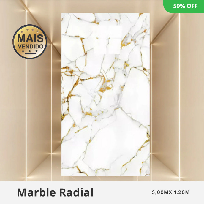 Revestimento Marmorizado 1.22 de Largura Por 2.44 De Altura.