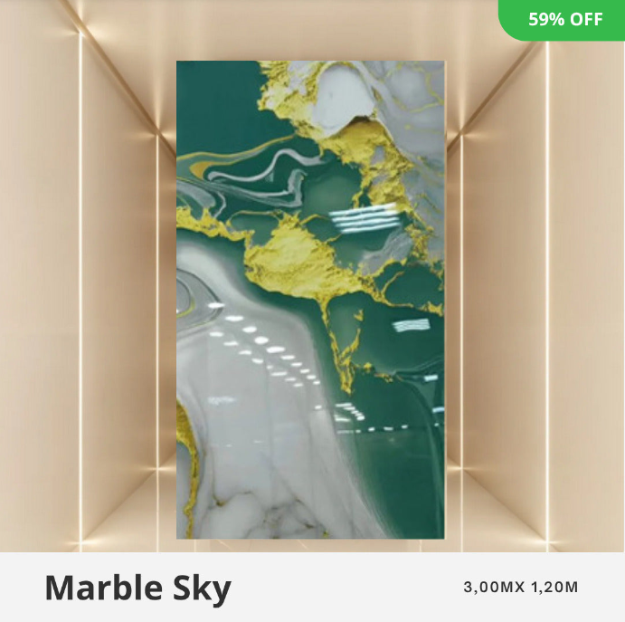 Revestimento Marmorizado 1.22 de Largura Por 2.44 De Altura.