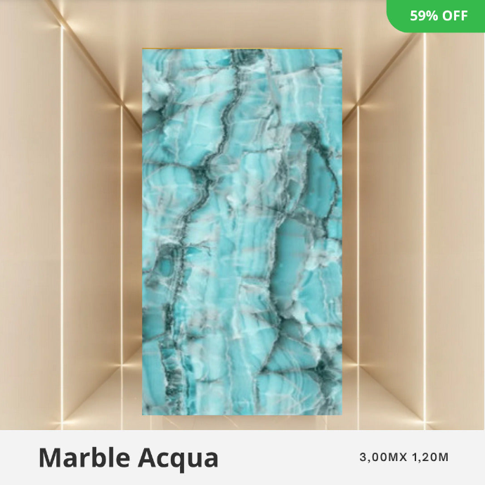 Revestimento Marmorizado 1.22 de Largura Por 2.44 De Altura.